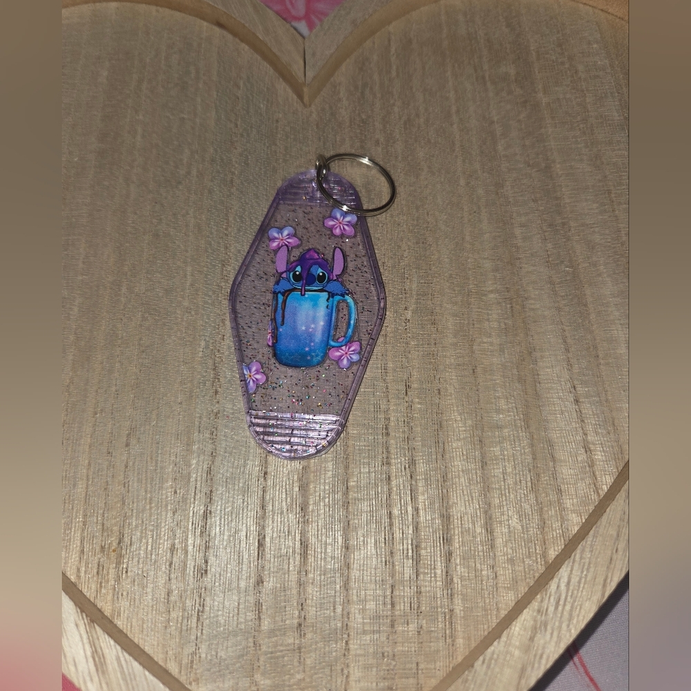 Purple and Blue Character Motel Keychain (2 For $15)